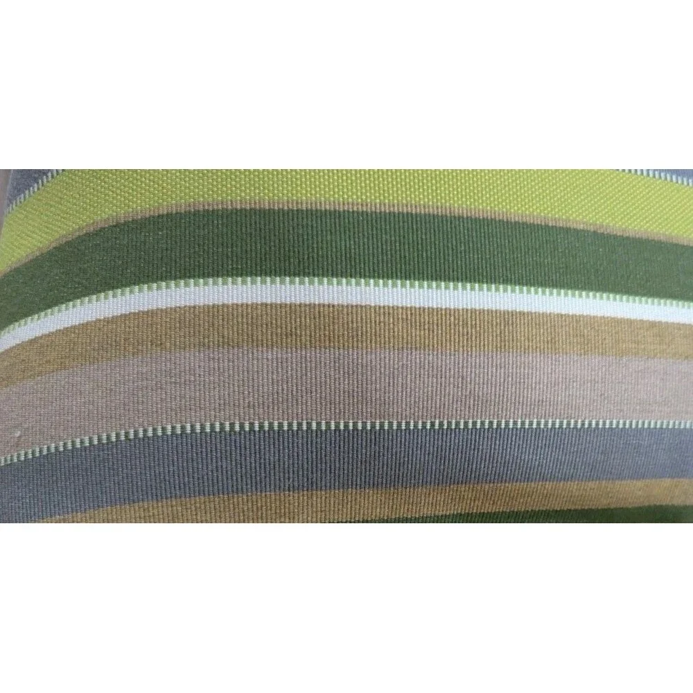 Indoor/Outdoor Sunbrella Fabric Pillow CAROUSEL LIMELITE Stripe 16x16